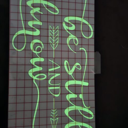 Glow In The Dark - Car Decal Sticker - Be Still And Know - King James Bible Psalm 46:10