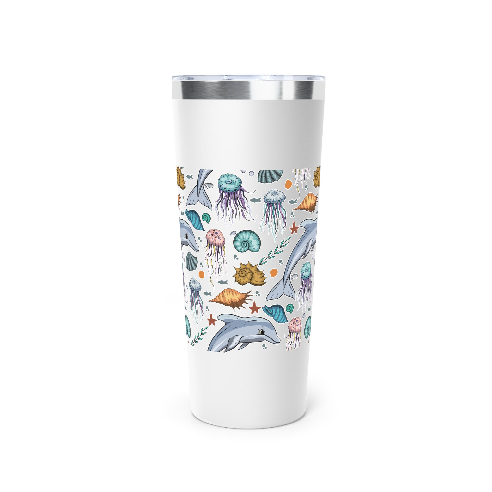 Dolphins Jellyfish Shells Tumbler - Image 4