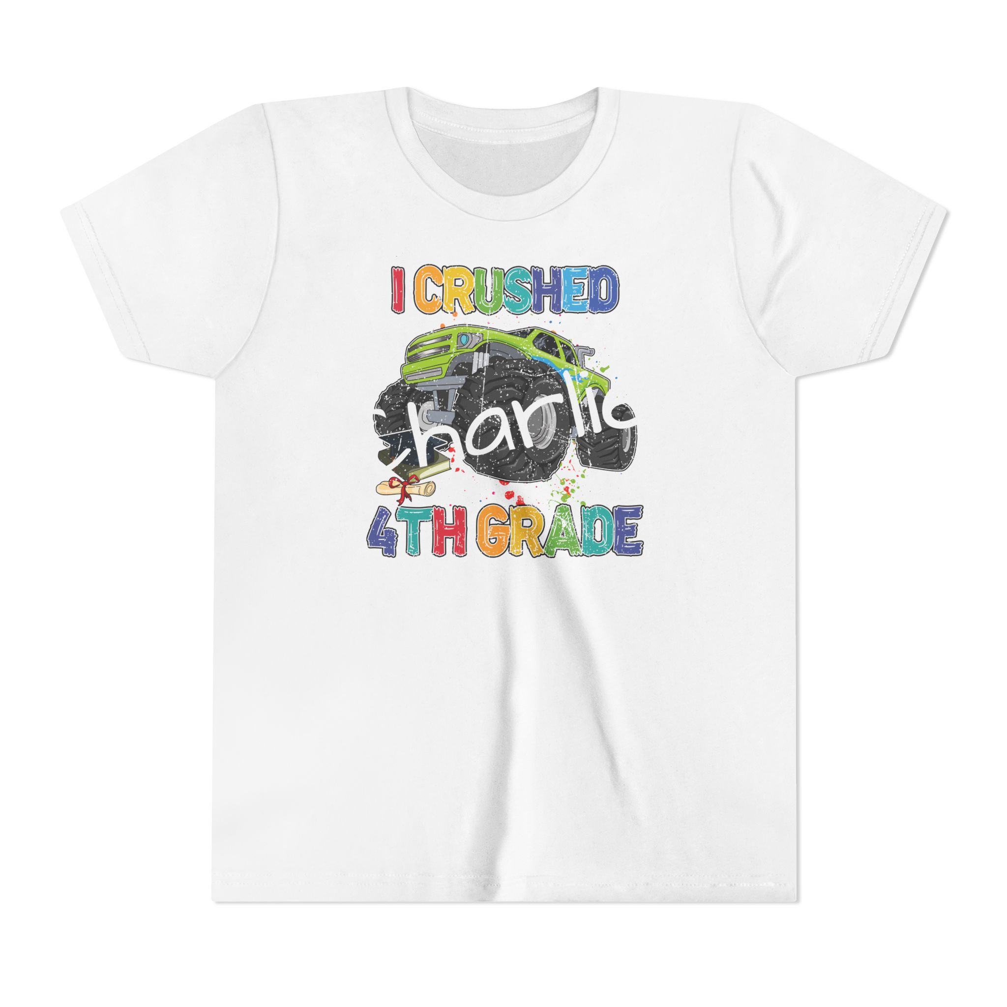 Youth Short Sleeve Tee | I Crushed 4th Grade | Back to School | End of School Tee - Image 5