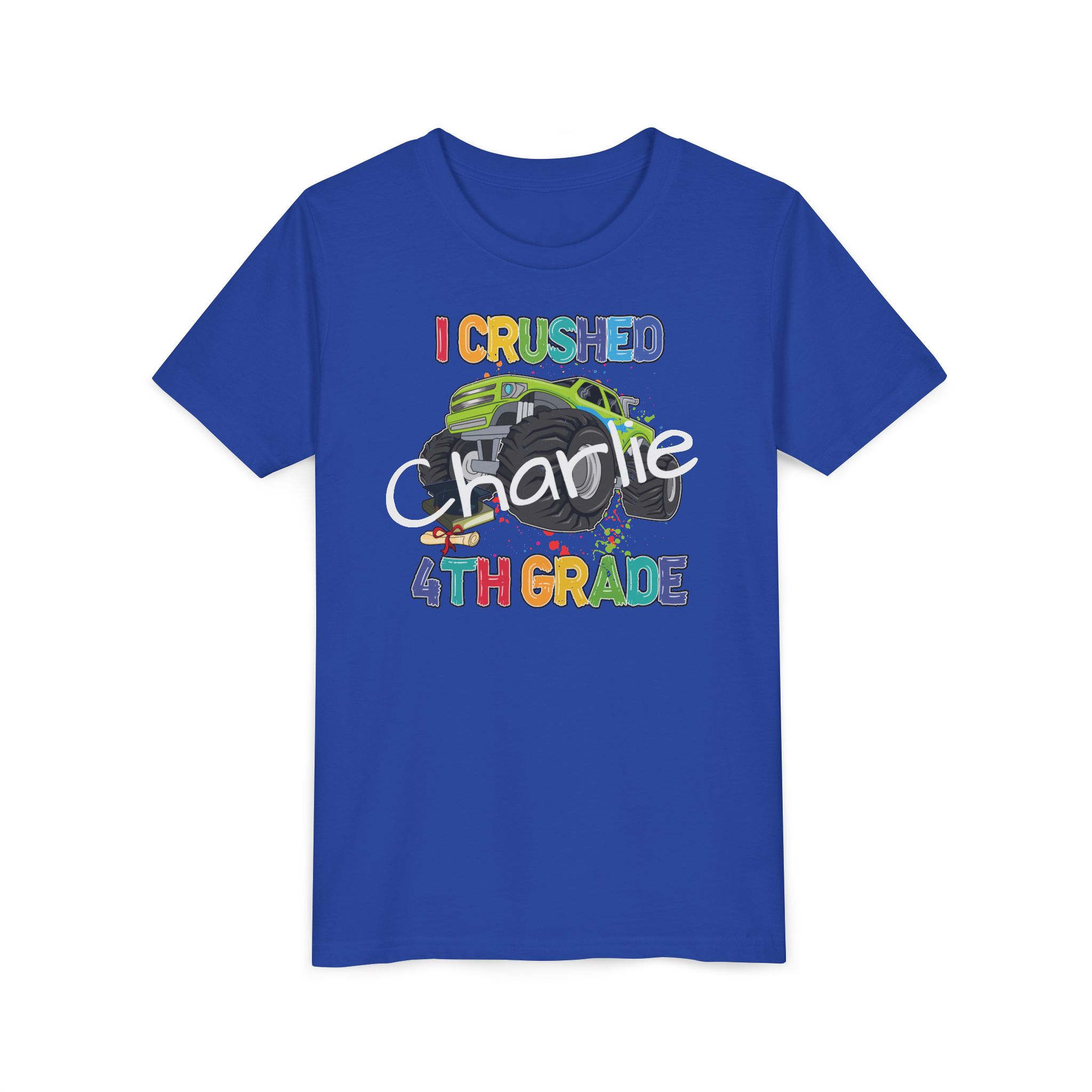 Youth Short Sleeve Tee | I Crushed 4th Grade | Back to School | End of School Tee - Image 15