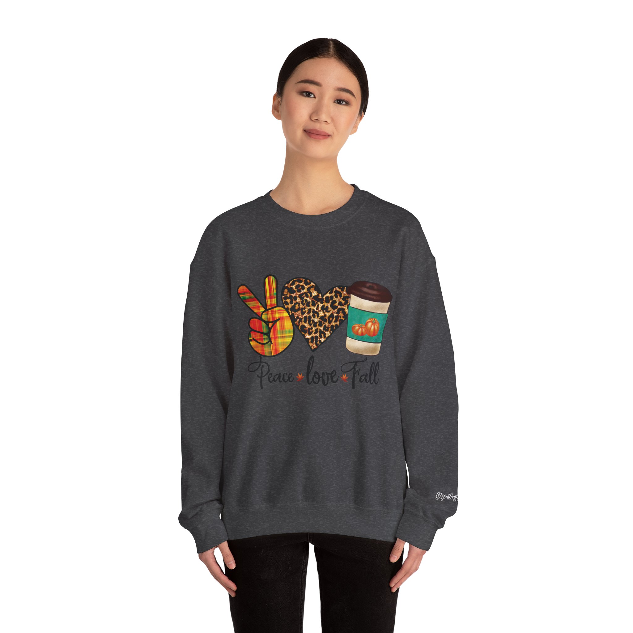 Peace Love Fall | Cozy Sweatshirt | Unisex Heavy Blend™ Crewneck Sweatshirt - Image 32