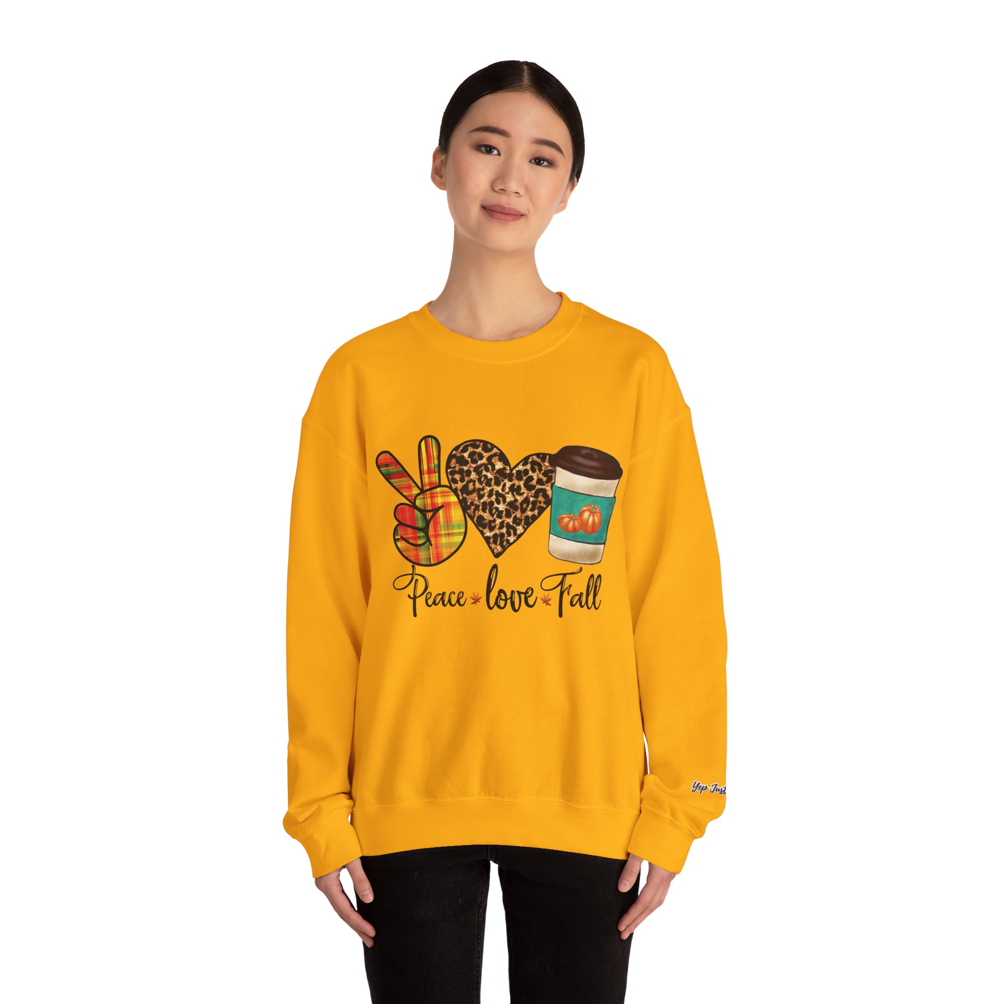 Peace Love Fall | Cozy Sweatshirt | Unisex Heavy Blend™ Crewneck Sweatshirt - Image 24