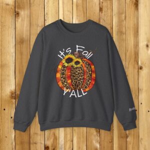 It's Fall Y'all Pumpkin and Sunflowers Sweatshirt