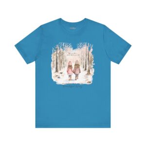 We Are Like A Snowflake Unisex Jersey Short Sleeve Tee, Two Friends Walking Down the Lane