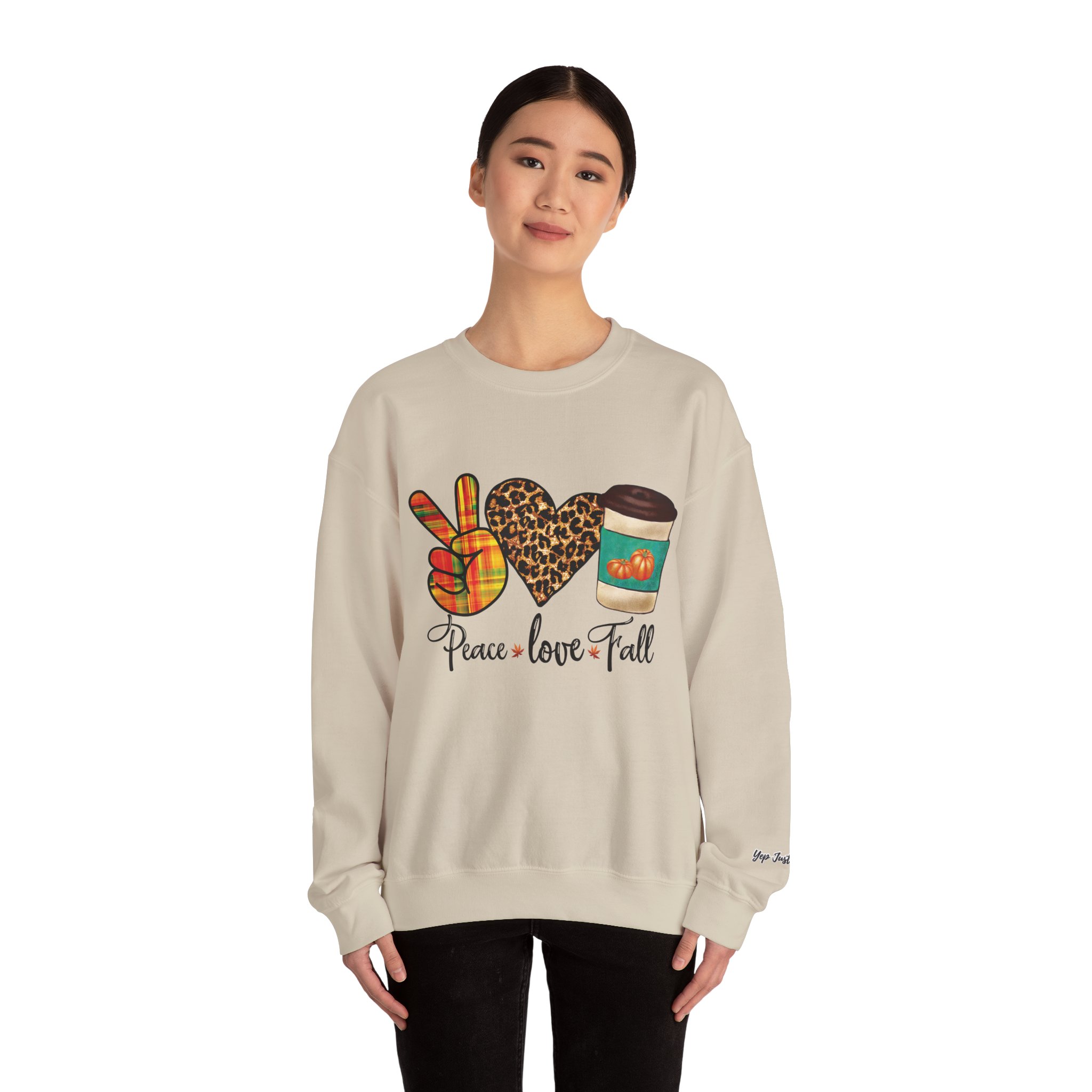 Peace Love Fall | Cozy Sweatshirt | Unisex Heavy Blend™ Crewneck Sweatshirt - Image 16