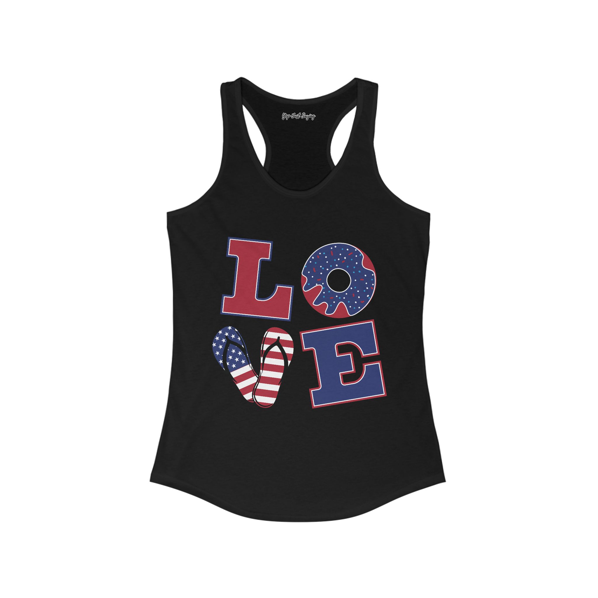Love America Women's Ideal Racerback Tank - Image 3