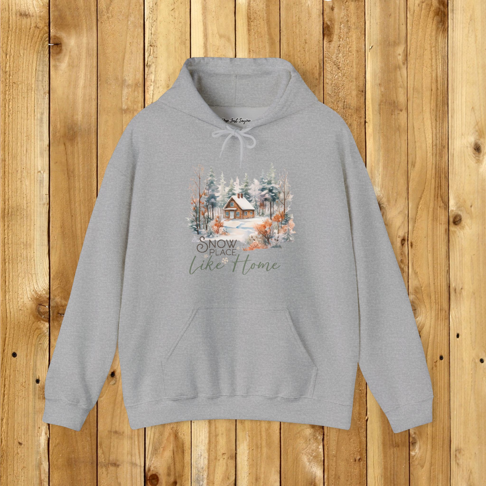 Snow Place Like Home Unisex Heavy Blend™ Hooded Sweatshirt, Cozy Winter Home Hoodie - Image 21