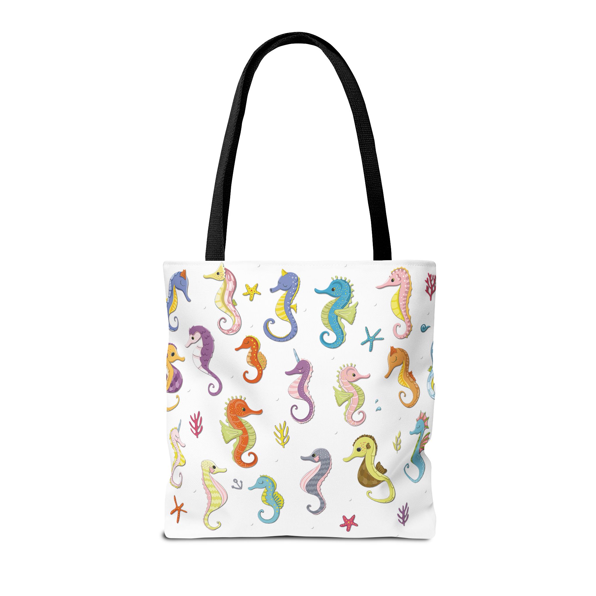 Beautiful Seahorses Tote Bag, Grocery Shopping On The Go Travel Strong Durable Over The Shoulder Sack - Image 6