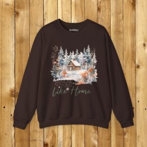 Snow Place Like Home Unisex Heavy Blend™ Crewneck Sweatshirt, Cozy Winter Home Pullover Shirt