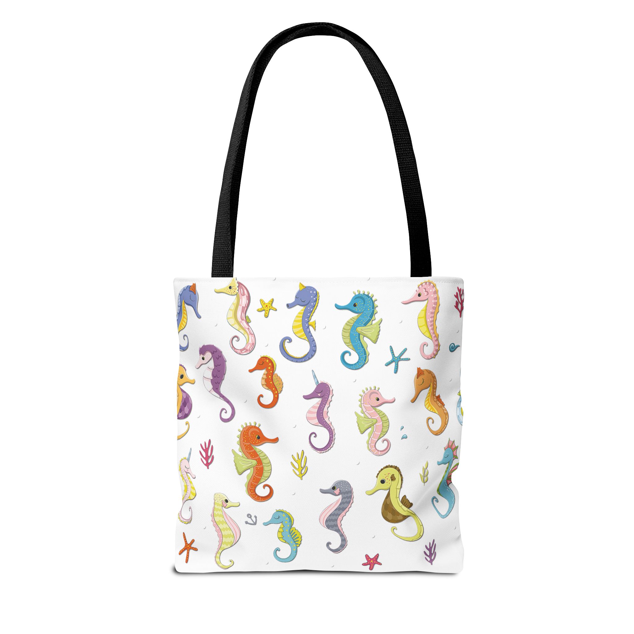 Beautiful Seahorses Tote Bag, Grocery Shopping On The Go Travel Strong Durable Over The Shoulder Sack - Image 2