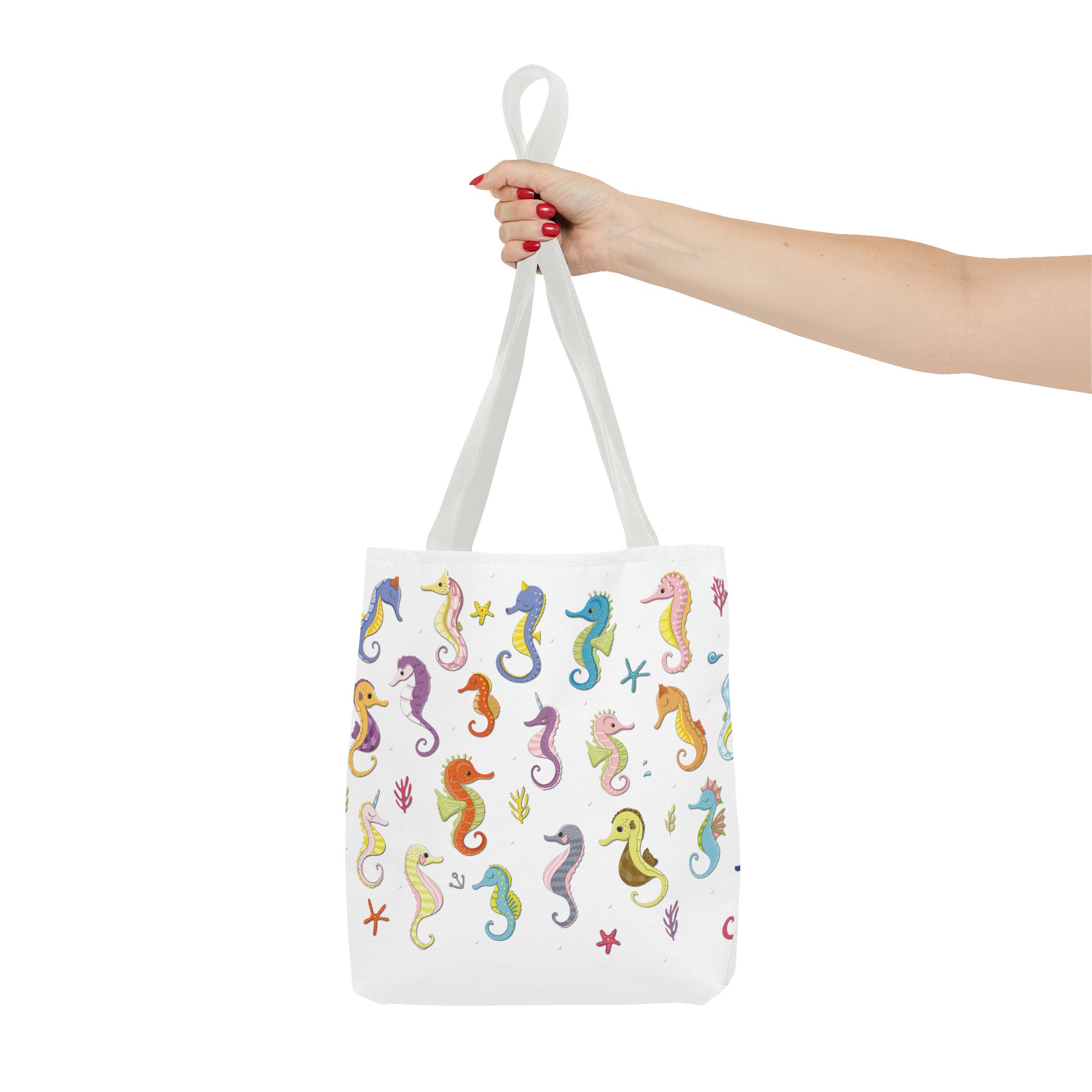Boho Rainbow Colors White Tote Bag All Over Print - Image 28