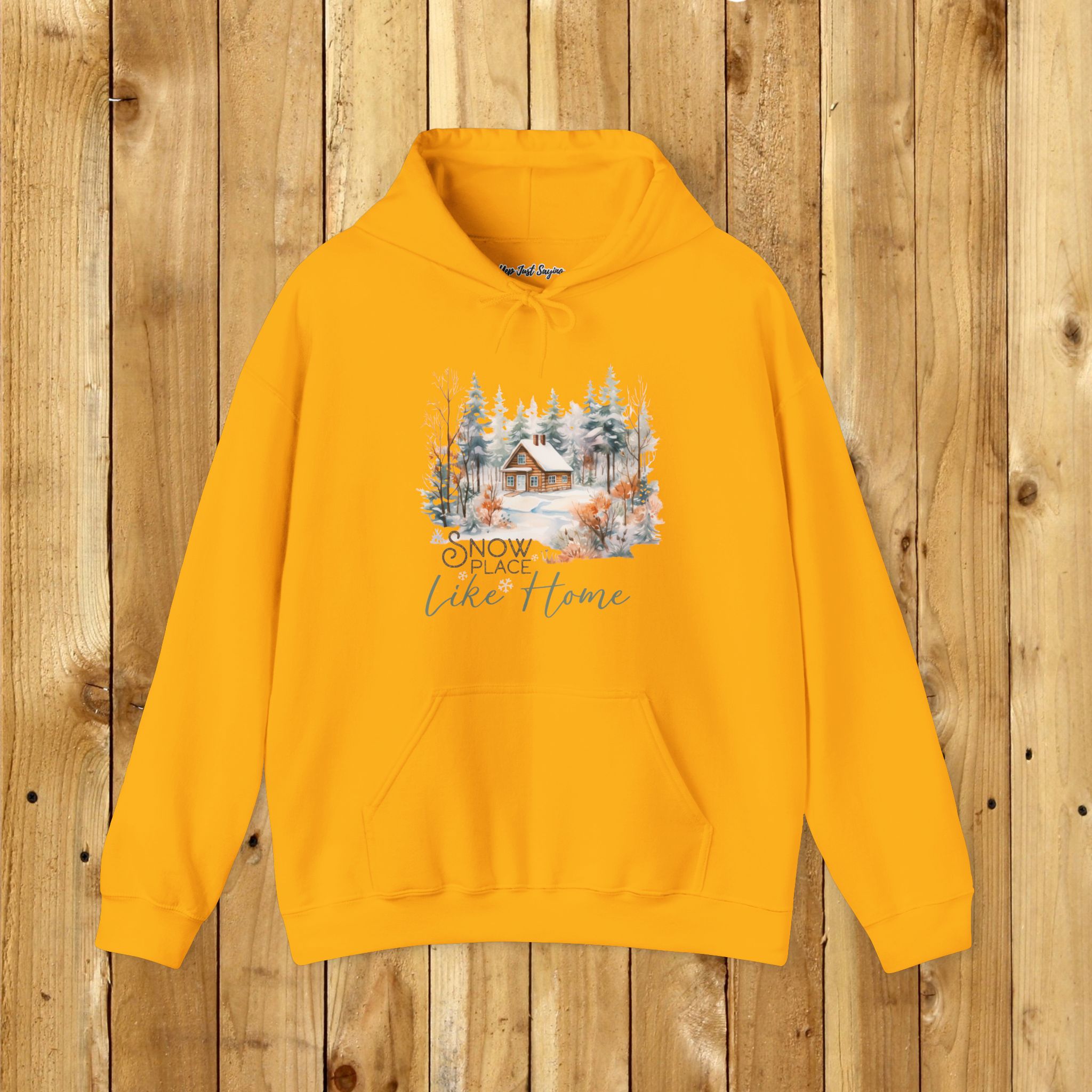 Snow Place Like Home Unisex Heavy Blend™ Hooded Sweatshirt, Cozy Winter Home Hoodie - Image 25